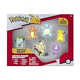 Pokémon PKW2684 - Battle Figure Multipack - 6er Pack, offizielle bewegliche Figuren, je 5 cm, Mehrfarbig