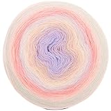 Bobbel Alpaka Wolle Farbverlauf Rico Creative Alpaca Degrade Lucky 8 pastell (1), 200g Farbverlaufswolle zum Häkeln oder Stricken