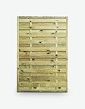 AVANTI TRENDSTORE - Lara - Gartensichtschutzwand, mit Rahmen 4,4x4,4cm und Lamellen geriffelt, in 3 Maßen erhältlich (120x180 cm)