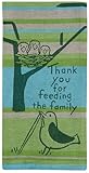 Blue Q Lustiges gewebtes Geschirrtuch ~ Thank You for Feeding The Family, 100% Baumwolle, weich, super saugfähig