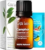 Gya Labs Ätherische Kampferöle für Diffusor - 100% Reines Natürliches Kampferöl für Haut, Haar, Heimwerken, Aromatherapie und Kerzenherstellung - frischer, scharfer und leicht holziger Duft (10 ml)