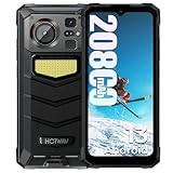 HOTWAV W11 Android 13 Outdoor Handy 12GB+256GB (2TB Erweiterbar), 20800mAh Akku 33W Outdoor Smartphone Ohne Vertrag 6.6 Zoll HD+ baustellenhandy 64MP+16MP Kamera 4G Dual SIM, IP68/NFC/OTG/GPS/Face ID