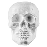 Styropor-Totenkopf, 20cm x 19cm | Deko-Totenschädel, Styropor-Rohling für verschiede DIY Ideen | Halloween-Deko, Gothic Skull