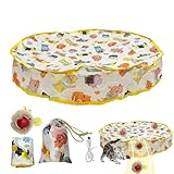 Rollendes Katzenspielzeug - 360 Grad Rotierender Schnell Rollender Teppichball | Mit Tasche Und Matte Elektrisches Spielzeug Für Hunde Und Katzen,Indoor Bewegungsspielzeit Für