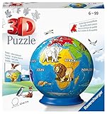 Ravensburger 3D Puzzle 11840 - Puzzle-Ball Kindererde - 72 Teile - Puzzle-Ball Globus für Kinder 6 Jahren