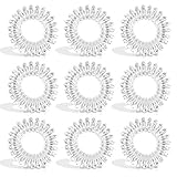 100 Pcs Spiral Haargummis Klare Haarbänder Spirale Telefonkabel Haargummis Telefonkabel Haargummis Elastisches Spule Haarband Kunststoff Telefonkabel Haargummis für Damen Herren Mädchen Pferdeschwanz