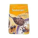 Seeberger Leinsamen 9er Pack: Naturbelassene Leinsamenkörner – sättigend & entzündungshemmend – ideal zum Backen – ganze Körner, vegan (9 x 250 g)