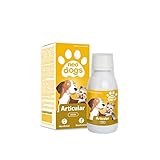 NEO DOGS Articular – Flüssiges Nahrungsergänzungsmittel für Hunde – mit Kurkuma, Harpagophyt, Weide und Lachsöl – schützt die Gelenke und verbessert die Mobilität – 120 ml