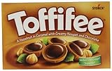 Toffifee Haselnusspralinen / Die Praline zum Naschen für dieganze Familie mit Nougatcreme & einer knackigen Haselnuss in einer Karamell-Schale (5 x 15er Packung)