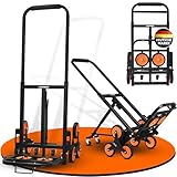 LASTHELD® Sackkarre Treppensteiger klappbar – 2-in-1 Transportwagen & Treppenkarre aus Stahl, 150 kg Tragkraft, robust - ideal für Umzug, Möbel & Garten