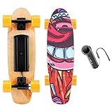 Caroma Mini Cruiser Skateboard für Anfänger, Skateboard Komplette für Kinder Jungen Mädchen Erwachsene, Retro-Skateboard, ABEC-7 Kugellager