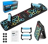 Push Up Board, Multi-Funktions Home Workout Equipment Faltbar Portable Press Up Tools Übungsbrett Effektiv Trainieren die Muskeln für Männer Frauen