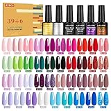 LEVIPE UV Nagellack Set, 45 Stück Gel Nagellack mit...