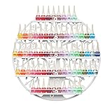 FullBerg 5-Tier Metall Nagellackregal Nagellack Aufbewahrung, Nagellack Wandregal Rund, ätherische öle Organizer Aromatherapie Regal Lippenstiftständer Display Rack Aufbewahrung für Damen Weiß