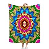 Gumntun Kuscheldecke Flauschige 150x200 cm Bunte geometrische Frau, Warme Flauschige Fleecedecke für Schule Geburtstags Geschenk, Superweiche Flanell Fleecedecke für Kinder Erwachsene_B1360
