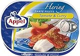 Appel Heringsfilets Tomate & Curry, Fisch in Tomatensauce mit Curry 10x200 g