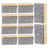 UTHCLO 10 Stück Teiliges Mini Tafelschwamm aus Filz Langlebiger Schwarzer Kreidetafel Radierer Weicher Fusselfreier Schwamm für Staubfreie Reinigung von Whiteboards und Blackboards im