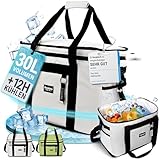 five dots Kühltasche groß 30l +12h Kühlung zum Einkaufen ideal für Auto & Arbeit - Isoliertasche Thermotasche Lunchbag & Picknicktasche - Kühltasche groß - Lunchtasche Herren - Lunch Bag