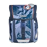herlitz mitwachsender Schulranzen FiloActive XL TechMech Blau 1.Klasse Junge Mädchen Kinder 21 L