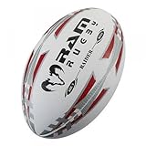 Ram Rugby - Offizieller MLR-Wettkampfball - Absolutes Top Rugbyball - Große 5 (Rot)