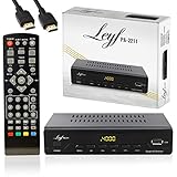 LEYF PA-2211 Kabel Receiver DVB-C Digitales Kabelfernsehen Full HD TV(DVB-C / C2, HDTV, DVB-T/T2, HD, SCART, USB) +HD Kabel, Kabelfernsehen für alle Kabelanbieter geeignet