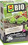 COMPO BIO Hochbeet Langzeit-Dünger, Als Gemüsedünger, Obstdünger, Kräuterdünger und für andere Hochbeet-Pflanzen, 5 Monate Langzeitwirkung, 750 g