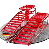 WERKTHOR hydraulische Auffahrrampe PKW - [2er Set] Auffahrrampen mit Sicherheits-/ Überdruckventil [