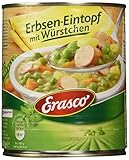 Erasco Erbsen-Eintopf mit Würstchen (1 x 800g), In rund 5 Minuten fertig - Mit viel Gemüse - Ohne Schnickschnack - Einfach lecker