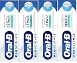 Oral-B Pro-Science Zahnfleisch & -schmelz Repair Extra Frisch Zahncreme, für die tägliche Anwendung, Made in Germany, Zahnpasta, 4x 75ml Pack
