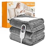 JUMMICO Kuschel-Heizdecke (2025) 180x130 cm, Extra Flauschig...