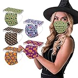 Graceyo 50/100 Stück Halloween Weihnachten Mundschutz Damen Herren Einweg 3-lagig Bunt Motiv Mund-Nasen-Schutz Cartoon Druck Atmungsaktiv Mund-Tuch Bandana Halstuch Schals für Erwachsene