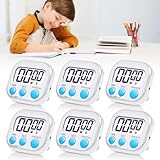 6 Pcs Kurzzeitwecker Digital Küchentimer Digital, Timer Digital, Digitaler Küchentimer, Countdown Stoppuhr Küche, Digital Timer Deutlich Zeigen Küchentimer Magnetisch Stoppuhr Timer Zum Kochen Backen