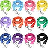 12 Stück Nylon-Hundeleine, 1,5 m, Hundetrainingsleine, 12 Farben, Welpenleine, Lange Leine, Welpen, Traktionsseil für kleine, mittelgroße Hunde, Training, Spielen, Camping oder Hinterhof (Moderne