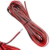 10 Meter 22AWG Elektrodraht Rot und Schwarz Elektrischer Draht Kabel Litzen Verzinnter Kupferdraht Weiche und flexible für einfarbige LED Streifen und elektronische Verdrahtung