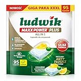 LUDWIK Maxx POWER PLUS - Spülmaschinentabs All-In-One 95 Kapseln Zitrone Lemon Geschirrspültabs