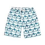 Generisch Badehose Jungs, Badehose Jungen 152 Enganliegend Badeshorts Teenager Badehosen Neon Boardshorts Schwimmhose Schwimmshorts Kinder Sportkleidung, White