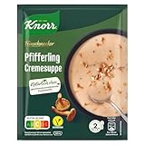 Knorr Feinschmecker Pfifferling Cremesuppe leckere Pilzsuppe mit Gemüse und Kräutern aus nachhaltigem Anbau 18x 56 g