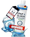 CPAP-Reiniger 500ml Konzentrat Silikonreiniger I CPAP Maskenreiniger Schlauchreiniger, Silikon, Kunststoff, Mapeau hochergiebig