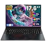 jumper Laptop 17,6 Zoll, 100% sRGB FHD Display, 16GB RAM 512GB SSD + 128GB eMMC, N95 CPU, Leuchtende Tastatur, 7000mAh, WiFi-6, Notebook für Studenten und Unternehmen