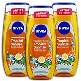 3 er Pack NIVEA Duschgel Fresh Care Shower Tropical Sunrise 3 x 250 ml