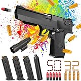 Spielzeug Pistole,Pistole Kinder Platzpatronen,Spielzeug Pistole mit Knall Munition,Spielzeug Pistole Wuestenadler,Pistole mit Schaumstoff Geschoss Zielscheibe für Nerf