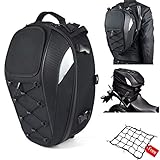 Wasserdichte Motorrad-Gepäcktaschen - Universal-Satteltaschen und Rucksack für Integralhelm, Seitentaschen