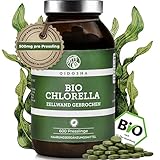 QIDOSHA® Bio Chlorella Presslinge, 600 Stk/Glas, 500mg...