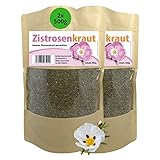 Konfitee Zistrosenkraut geschnitten 1000g I Zistrose fein geschnitten I Zistrosentee I Cistus Incanus I Naturprodukt I Frei von Zusätzen & Aromastoffen I Premium Qualität