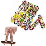 Mini Griffbrett, Toy Finger Skateboard, 6 Stück Mini Skateboard Finger Für Kinder, Cartoon Finger Skateboards, Fingerboard für Kinder Partytütenfüller, Kindergeburtstag Geschenke