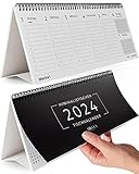 Tischkalender 2024, Wochenplaner 2024 für mehr Organisation und Produktivität, Wochenkalender 2024 für Schreibtisch, Kalender 2024 Tischkalender, Tischkalender 2024 Quer, Stehkalender 2023