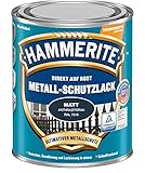 HAMMERITE Metall-Schutz Rostschutz-Farbe 2-in-1 Matt, Anthrazitgrau, 750 ml (1er Pack)