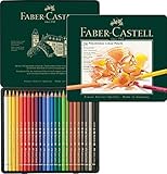 Faber-Castell 110024 - Künstlerfarbstift, 24 Polychromos Metalletui