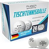 PHIBER-SPORTS [24 Stück Tischtennisbälle 3 Stern 40+ Premium – Perfekte Spieleigenschaften - Ideal für Anfänger, Familien und Profis - Nach Wettbewerbsrichtlinien