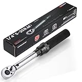 UYECOVE Drehmomentschlüssel 1/4', 1-25Nm Drehmomentschlüssel Fahrrad, 72 Zähne Wende Ratschenkopf, ±3% Fehlergenauigkeit Drehmoment-schlüssel für Fahrrad, Motorrad